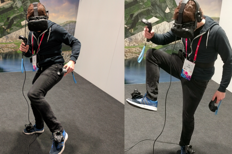 Full Body VR I Kicked A Dinosaur in The Face Using Vive’s Full Body Tracking