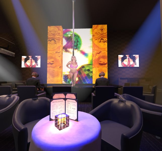 The Gold Club SF reproduced in VR.