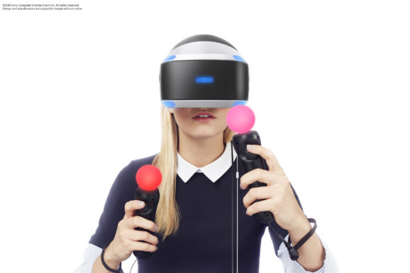 Sony's PSVR with Move controllers.