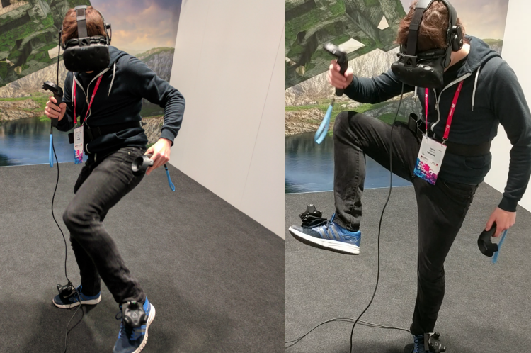 I Kicked A Dinosaur in The Face Using Vive’s Full Body Tracking
