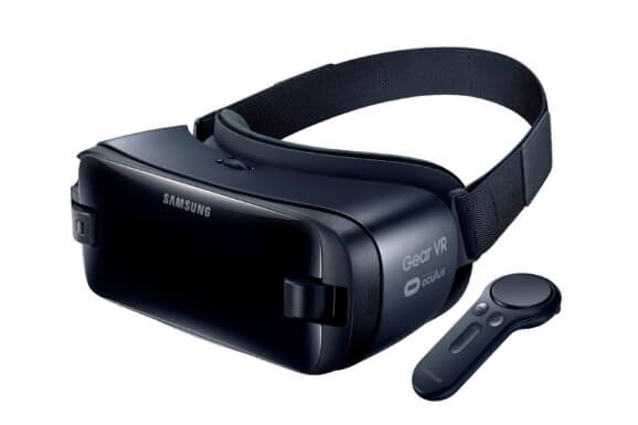 Samsung's 2017 Gear VR headset with included controller.