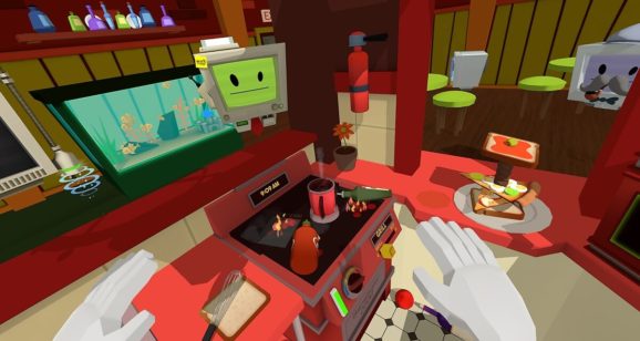 Job Simulator is a launch title on the HTC Vive.