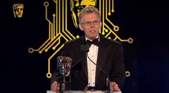 John Carmack gets his BAFTA Fellowhip award for his work in gaming.