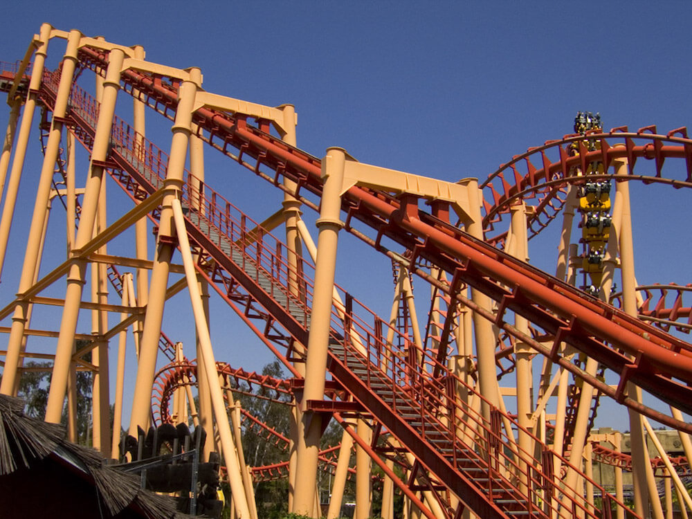 Galactic Attack converts the old Kong roller coaster at Six Flags Discover Kingdom. 