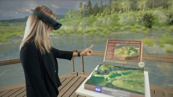 Loook and BGC created a way to visualize mine reclamation with HoloLens.