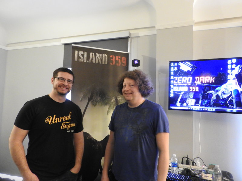 Jeremy Chapman (left) and Steve Bowler of CloudGate at GDC 2017.
