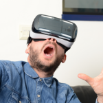 VR motion sickness headset