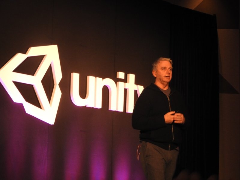 John Riccitiello, CEO of Unity Technologies, at GDC 2017.