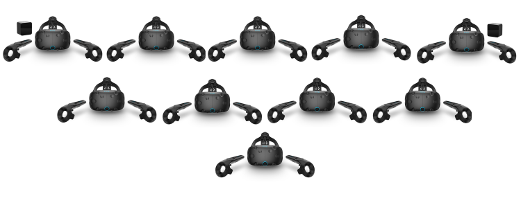 Vive Group Edition Bundles 10 Headsets in China