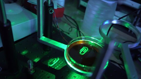Software Defined Light enables instant 3D printing of a paper clip.