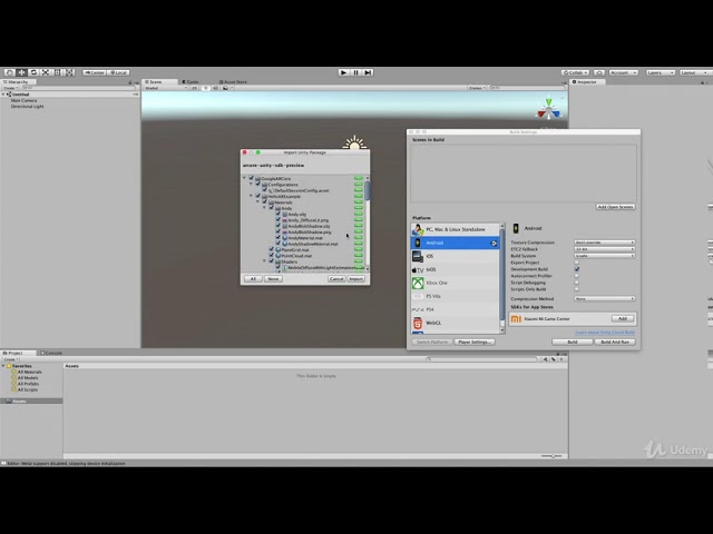 Learn ARCore with Unity- Master the SDK and API : Running HelloAR