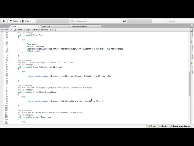 Learn ARCore with Unity- Master the SDK and API : Session, Frame, and SessionManager