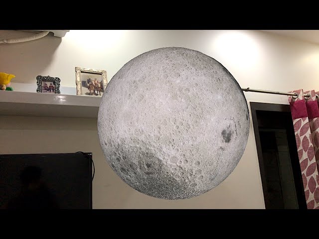 ARKit tutorial for beginners – Moon in your Room