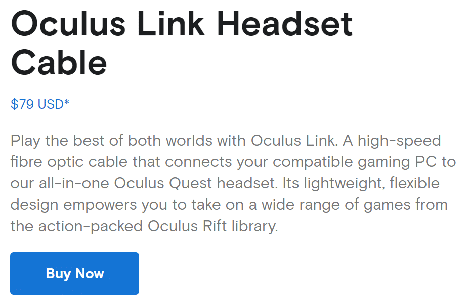 oculus link best cable