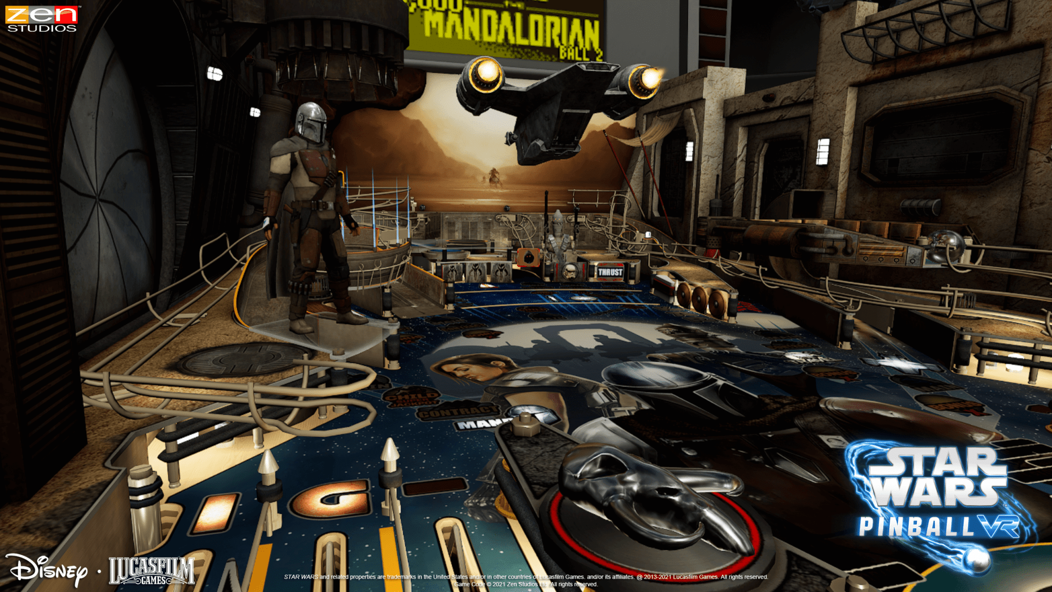 Hands-On: Star Wars Pinball VR Is Highly-Concentrated Nostalgia And It Totally Works star wars pinball vr mandalorian